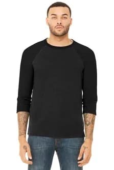 BELLA+CANVAS ® Unisex 3/4-Sleeve Baseball Tee