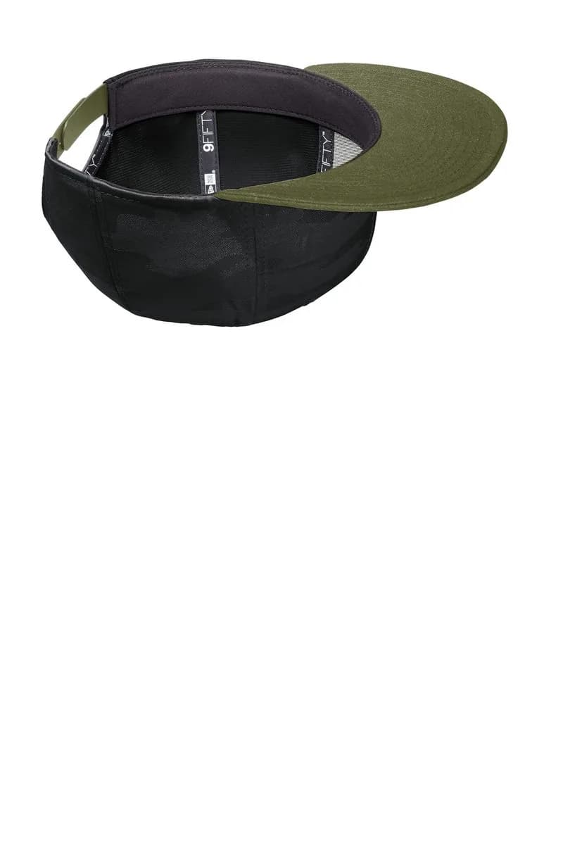 New Era® Camo Flat Bill Snapback Cap
