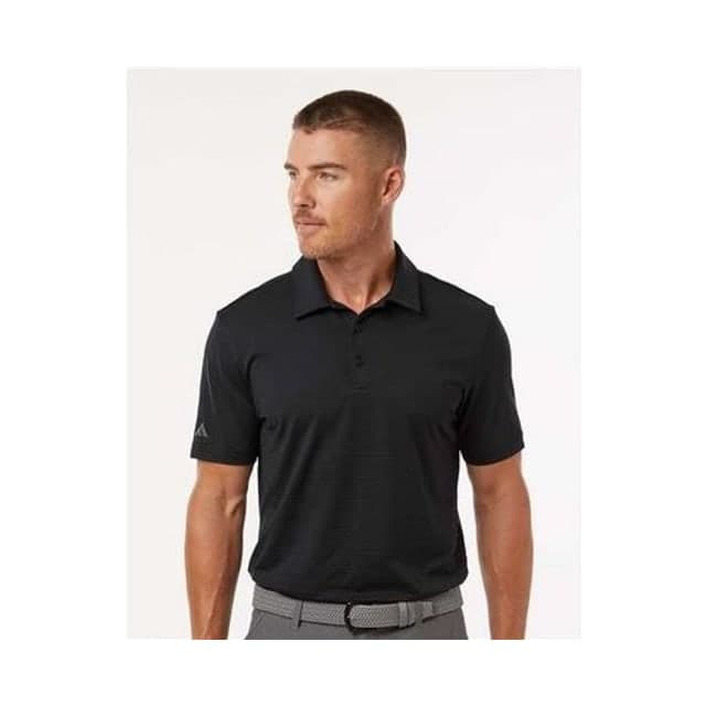 Adidas® Men's Textured Stripe Polo Shirt