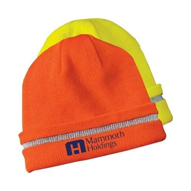 CornerStone® High Visibility Beanie with Reflective Stripe