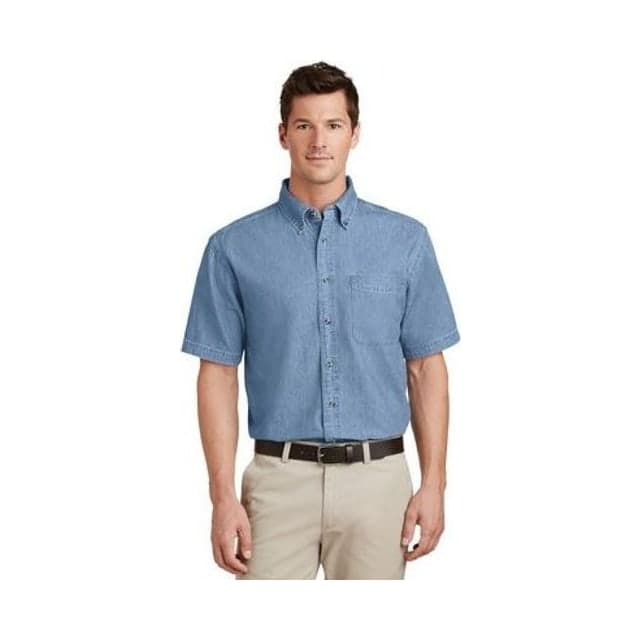 Port & Co™ Short Sleeve Value Denim Shirt