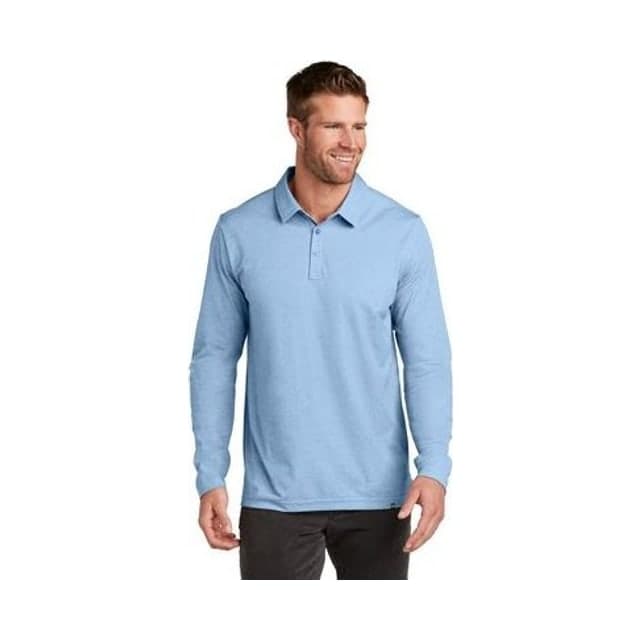 TravisMathew Oceanside Heather Long Sleeve Polo