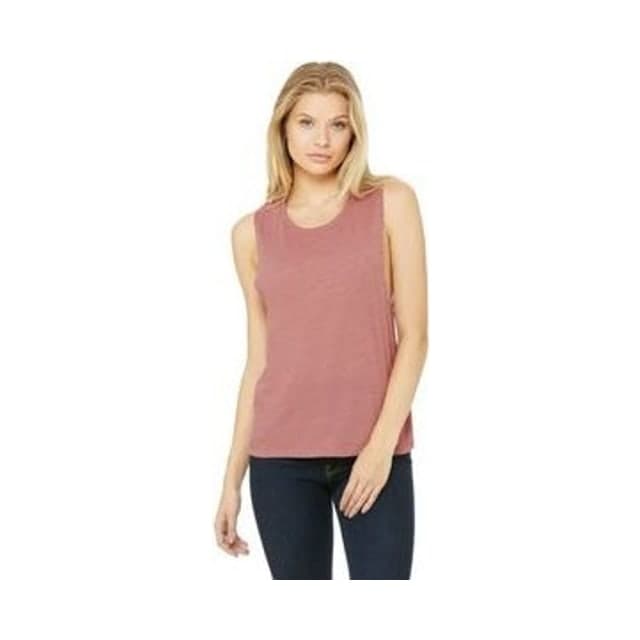 Bella Ladies Flowy Scoop Muscle Tank