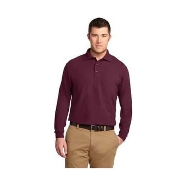 Port Authority® Silk Touch™ Long Sleeve Polo