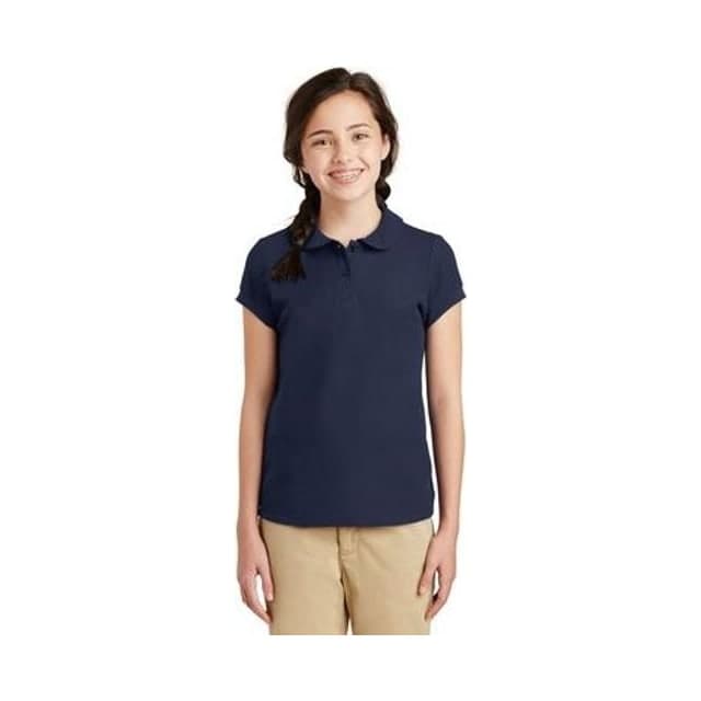 Port Authority® Girls Silk Touch™ Peter Pan Collar Polo