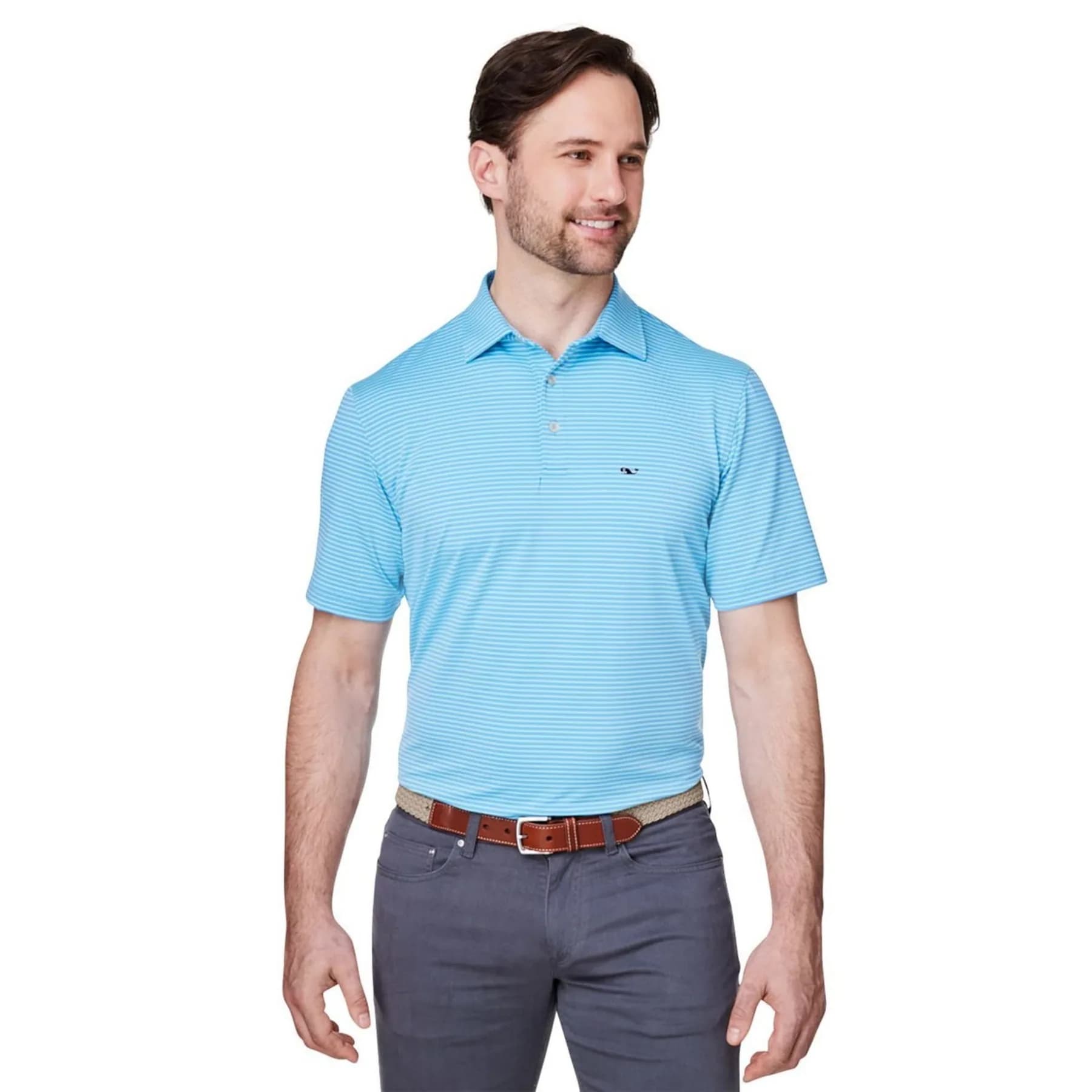 Vineyard Vines Men's Bradley Stripe Sankaty Polo - G012426