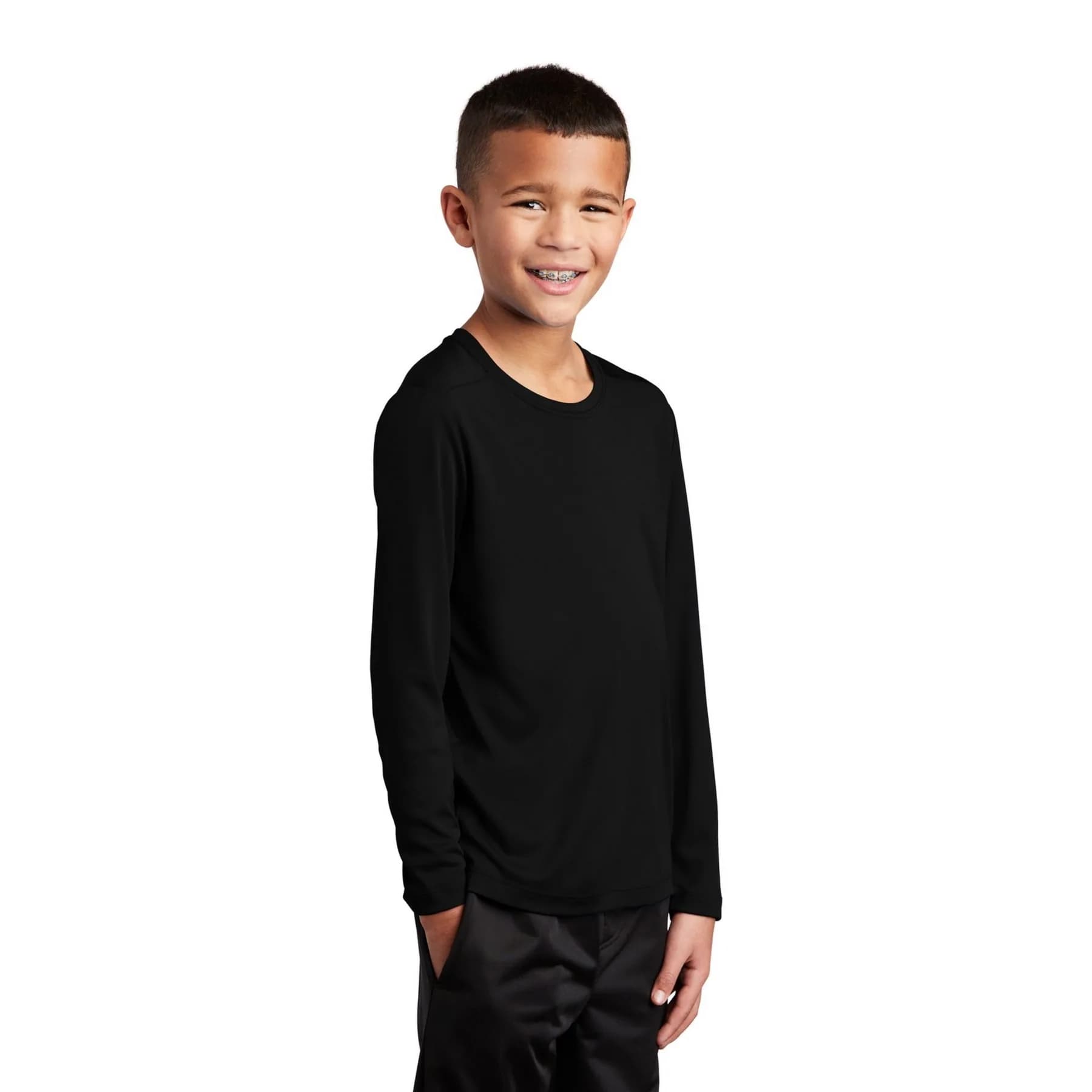 Sport-Tek Youth Posi-UV Pro Long Sleeve Tee.