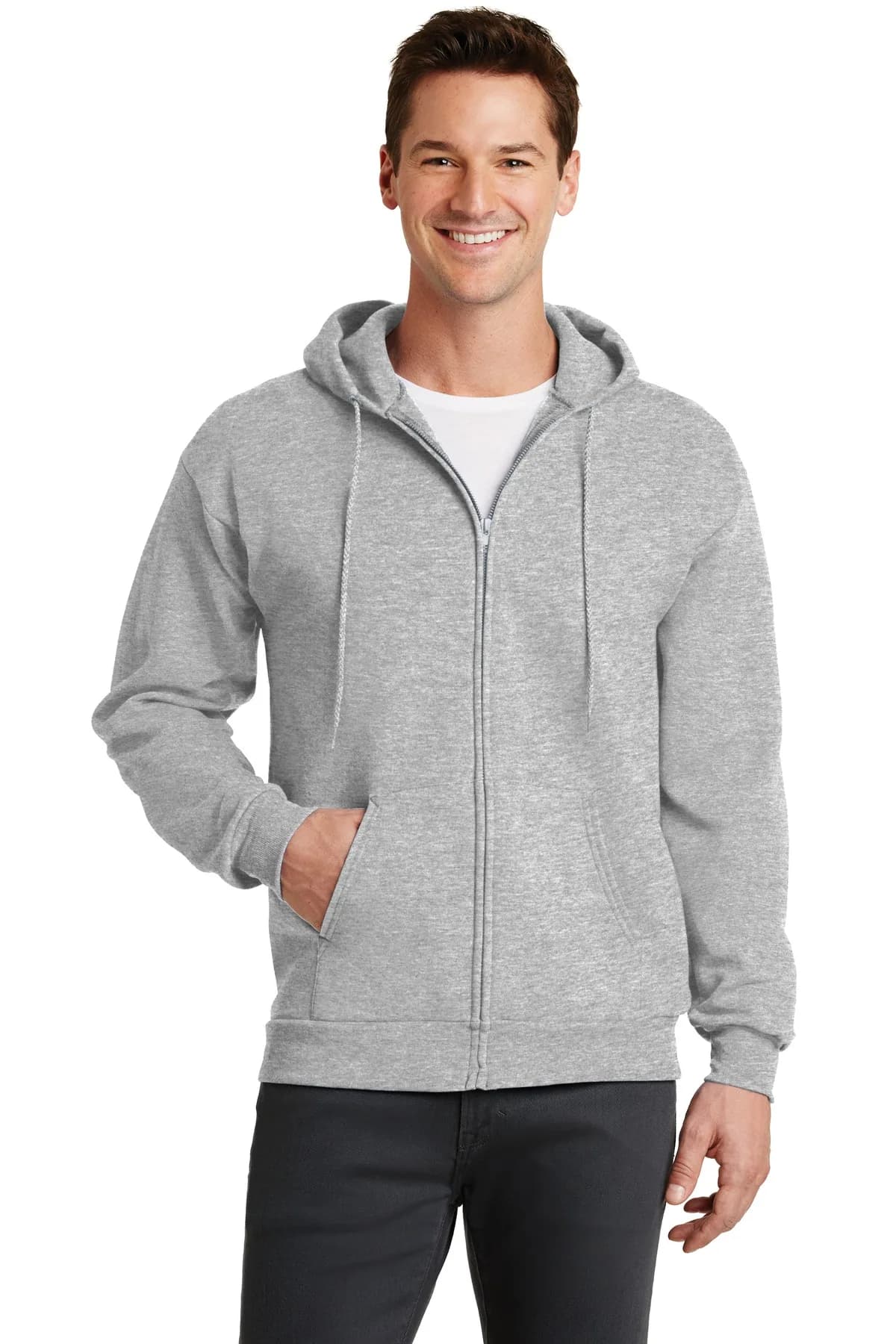 Port & Co™ Core Fleece Full-Zip Hooded Sweatshirt