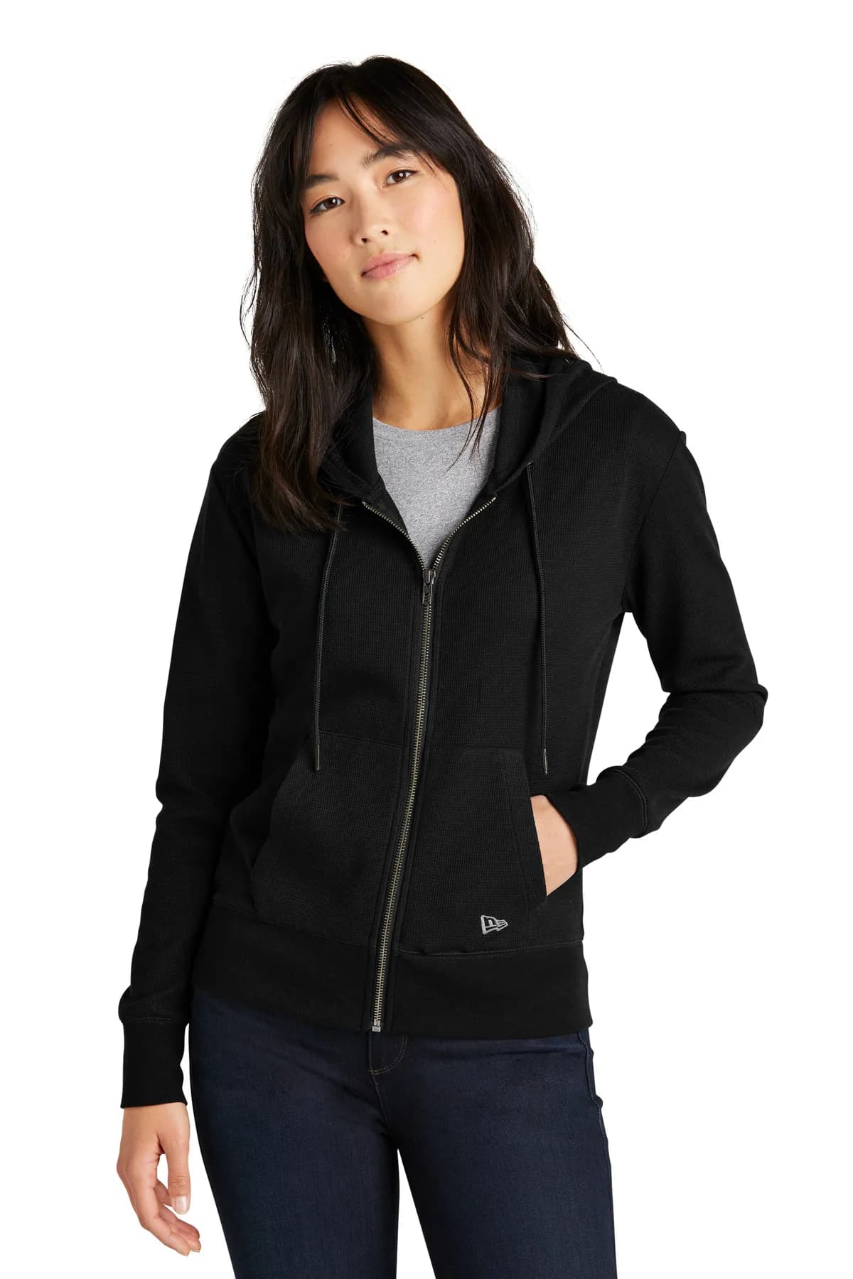 New Era® Women's Thermal Full-Zip Hoodie