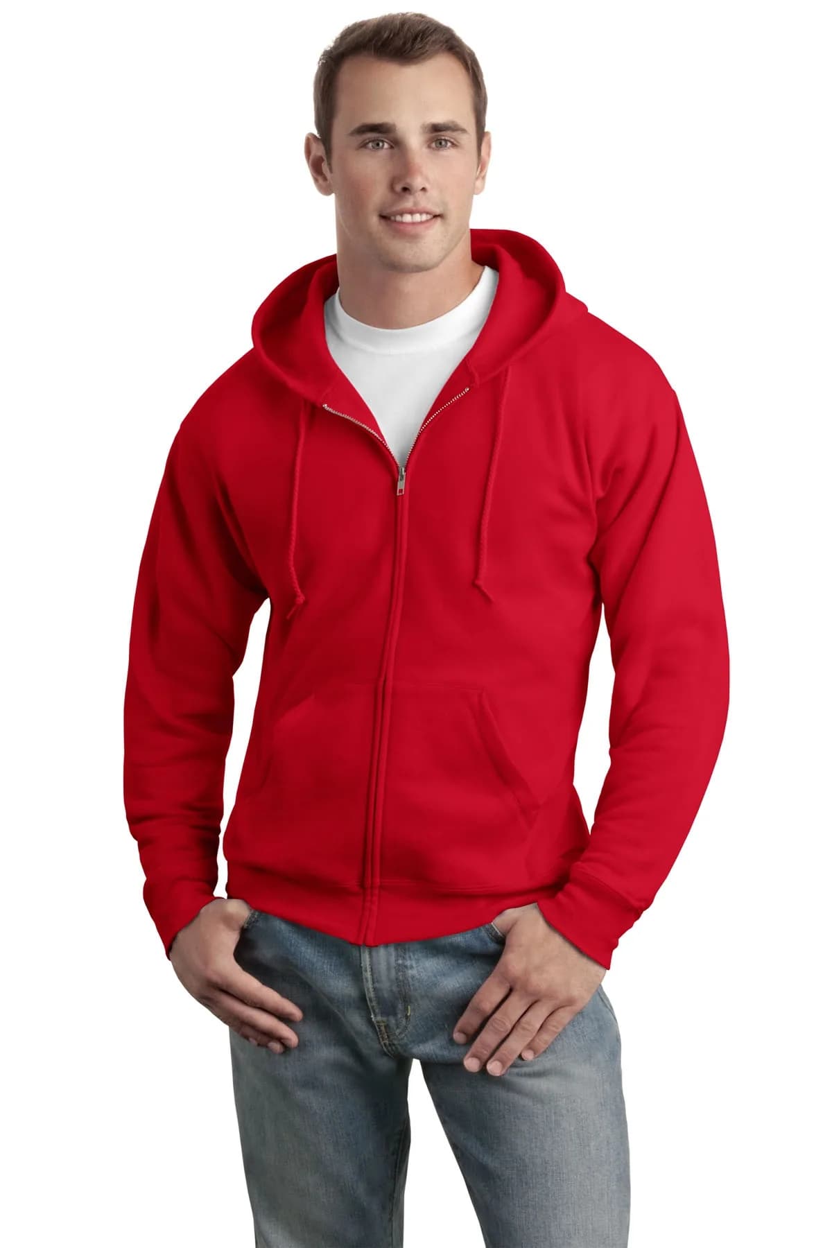 Hanes® Adult EcoSmart® Full Zip Hooded Sweatshirt