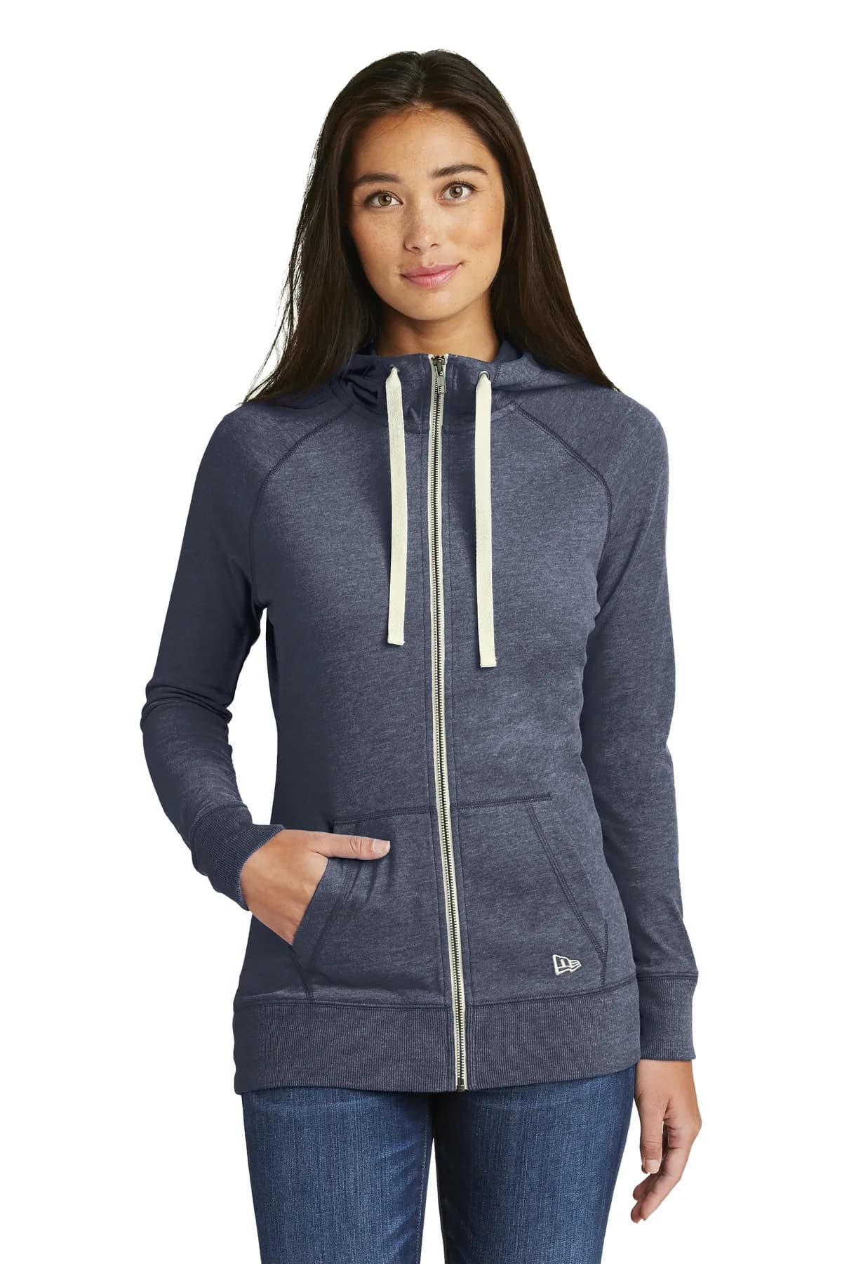 New Era® Women's Sueded Cotton Blend Full-Zip Hoodie