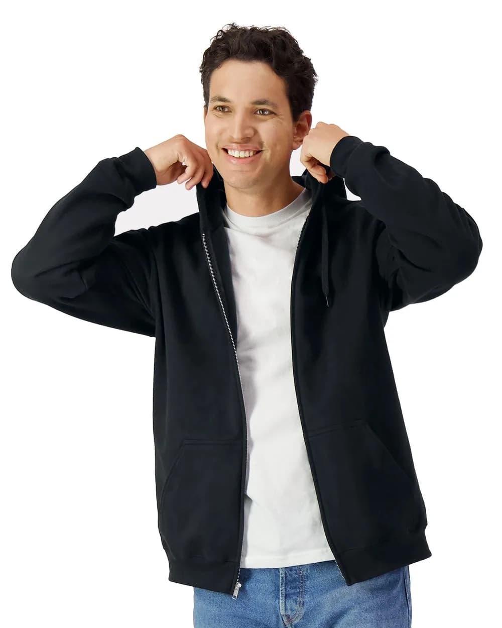 GILDAN® Unisex Softstyle® Midweight Full-Zip Hooded Sweatshirt